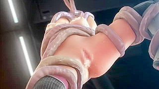 Pink Goddess Ensnared by Twisting Tentacles in Steamy Fantasy Encounter