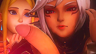 Links Throbbing Might Claims Zelda in Fiery Elven Clash Under Triforce Skies