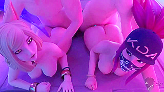 League Lovers Take Control in Steamy Multi-Guy Hentai Showdown
