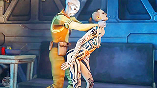 Space Vixen Takes Massive Alien Cock Down Her Throat in Cosmic Fuck Fest