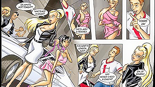 Blonde Futanari Goddesses Entwined in Steaming Hentai Delight