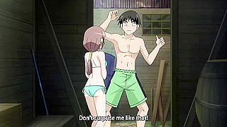 Teen Pleases Busty GF While Voyeur Neighbor Spies in Steamy Encounter