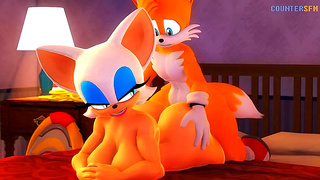 Tails Sweeps Rouge into Frenzied Hentai Encounter with Steaming Climax