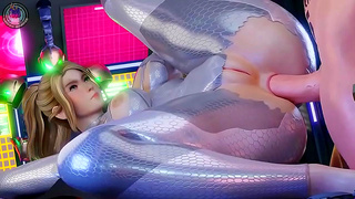Samus Surrenders to Fiery Alien Embrace in Steamy 3D Hentai Tryst