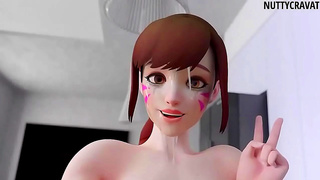 D.Va Claims Control Over Mercy in Steaming Overwatch Tryst