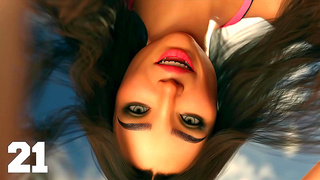 Curvy Brunettes Turn Steamy Yoga Into Wild 3D Hentai Pleasure