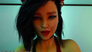 Alluring Anime Vixen Tempts Ignites Steamy Passion Under Moonlight