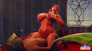 Valencia Impaled on Thick Cock in Steamy 3D Hentai Ride