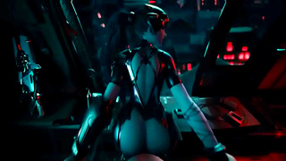 Busty Widowmaker Ignites Forbidden Desires in Hot Overwatch Tryst