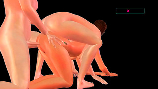Double Trouble: Hot 3D Hentai DP Action in Wild Threesome Fantasy