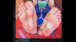 Aquas Teasing Feet Ignite Hot Hentai Desires in Steamy Encounter