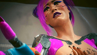 Rita Wheelers Steamy Cyberpunk Rendezvous Under Neon Lights – Animated Desire