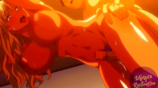 Daft Punk Goddess Rides Wild Future Fuck in Busty Hentai Thrills