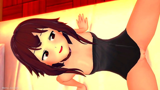 Megumins Hot Towel Drop Leads to Wild Infirmary Fun – Konosuba XXX Parody
