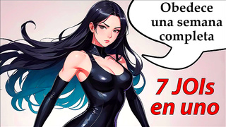 Submissive Servant Worships Dominant Mistress in Sensual Hentai JOI Play
