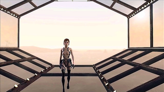 Brunette Stuns in Fallout 4 Fantasy With Sultry Anime Charm and Graceful Moves