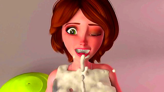 Milf Teaches Seductive Yoga Moves Leading to Hot 3D Hentai Pleasure