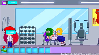 Cute Gym Bunny Ignites Hot College Romance in Steamy Hentai Fantasies