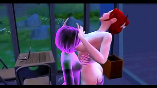 Ghostly Embrace: Ethereal Yuri Lust Unfolds in Vivid 3D Hentai Dream