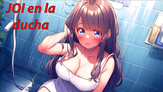 Sensual Spanish JOI Shower Fantasy – Seductive Cleansing Steamy Voice Play