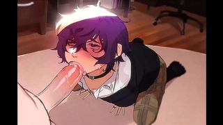 Innocent Anime Boy Offers First Blowjob Filled With Sweet Temptation