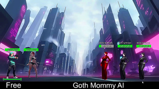Goth Stepmom Commands Cyber Realm in Hot Hentai Tryst