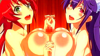 Voluptuous anime vixen dances to nightcore before unleashing milf passion in wild ride
