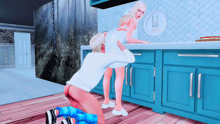 Stepsister Seduces Stepmom in Secret 3D Hentai Encounter Behind StepDads Back