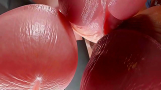 Busty Hentai Beauty Ravaged by Double Penetration Explosive Creampie Finale