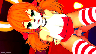 Bikini Babe Entices Lover in Sultry Anime Bedroom Tryst