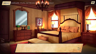 Cute Monsteress Seduces Weary Wanderer in Busty Hentai Manor Fantasy