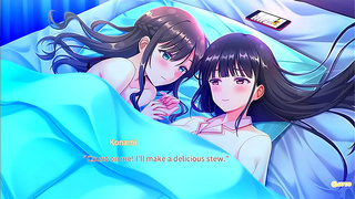 Cute Anime Duo Share Secret Kiss Leading to Hot Bedroom Romance
