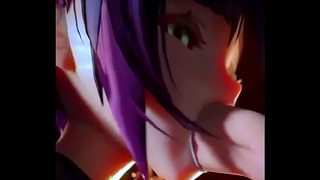 Giselle Rides Wild With Luscious Curves in Hot Genshin Hentai Action