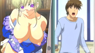 Curvy Tutor Tempts Pupils with Hot Blowjob Messy Climax