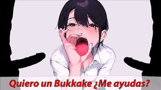 Spanish Hentai Beauty Teaches Steamy Blowjob Bukkake Secrets
