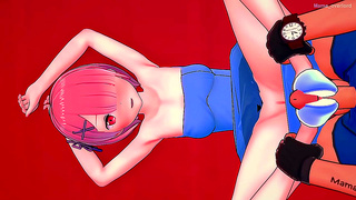Pink-Haired Ram Gives Sensual Foot Pleasure in Steaming Towel Moment