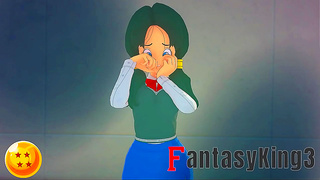 Curvy Demoness Seduces Battle-Worn Fighter in Spicy Dragon Ball Z Fantasy