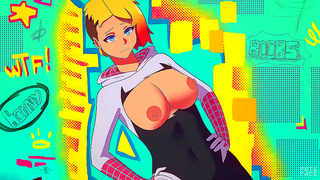 Gwen Shares Hot Spider-Secret Tryst in Sultry Animated Hentai Tale