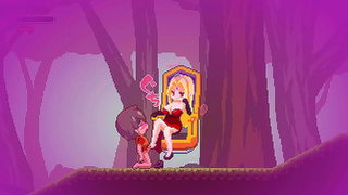 Luscious Busty Beauty Tempts Hero with Sensual Touches in Steaming Visual Novel Adventure