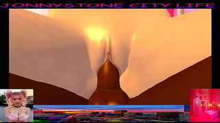 JonnyStone Ignites Steamy Rendezvous with Pink-Haired Goddess in Vivid 3D Hentai Fantasy