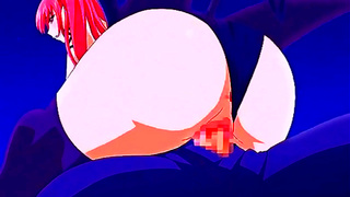 Sultry Demoness Rides Huge Cock in Hot Anime Tryst