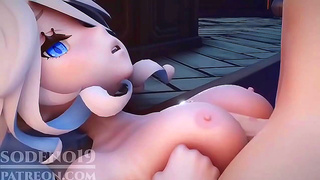 Lana Impaled by Massive Dick, Out from creampie – Genshin Passion