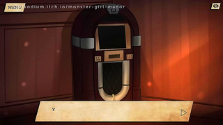 Guest Seduced by Enchanting Monster Girl in Fiery Mansion Tryst
