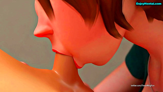 StepAunt Cass Seduces Her StepNephew in Forbidden Anime Lust Filled Moment