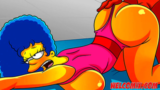 MILF Workouts Turn Wild as She Bends Moans in Simpsons-Inspired Heat