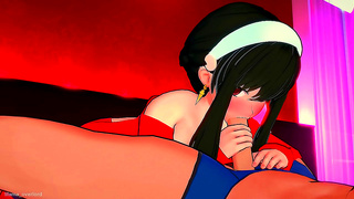 Yor Foragers Hot 3D Encounter in Bold Red Vest Desire