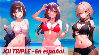Anime Trio Tempts You Into a Steaming JOI Fantasy Playground