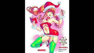 Curvy Anime Goddess Tempts Santa with Naughty Christmas Eve Encounter