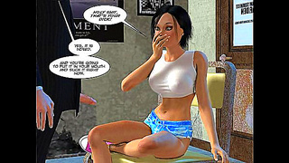 Busty Teacher Tempts Studious Boy with Hot Lessons in Horny Classroom Fantasy