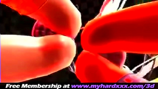 3D Hentai Lovers Collide in Steamy Animated Tryst Under Moonlight